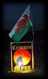 Crmson Moon Welsh Flag